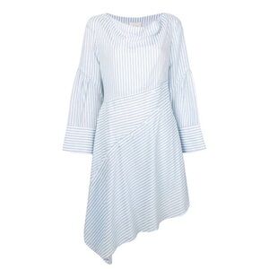 3.1 Phillip Lim Size 8 Striped Asymmetric Dress